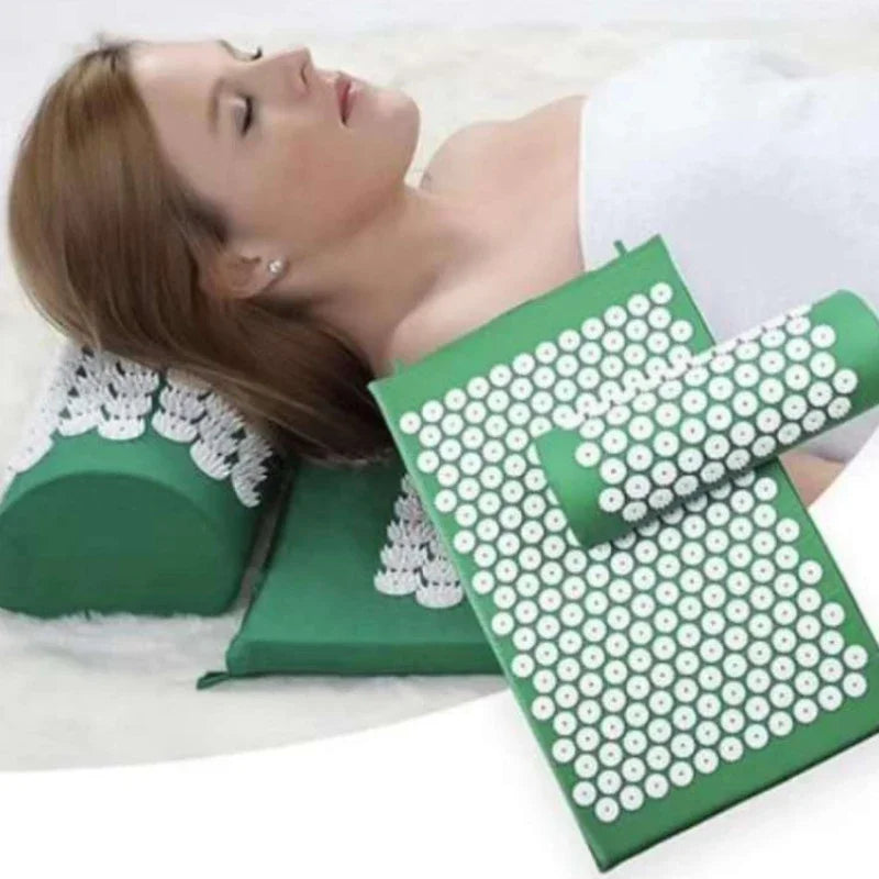 1PC/SET Massager Cushion Acupressure Mat Pillow Relieve Stress Back Pain Massage for Acupuncture Yoga Muscle Relaxation