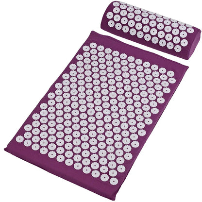 1PC/SET Massager Cushion Acupressure Mat Pillow Relieve Stress Back Pain Massage for Acupuncture Yoga Muscle Relaxation